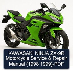 1998-1999 Kawasaki Ninja ZX-9R Motorcycle Service Repair Workshop Manual PDF