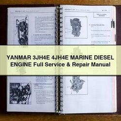 Isuzu Marine Yanmar 3jh4e 4jh4e Diesel Engine Service Repair Workshop Manual PDF
