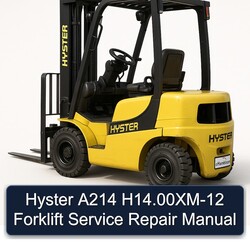 Hyster A214 H14.00xm-12 Forklift Service Repair Workshop Manual PDF