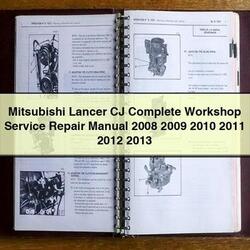 2008-2013 Mitsubishi Lancer CJ Service Repair Workshop Manual PDF