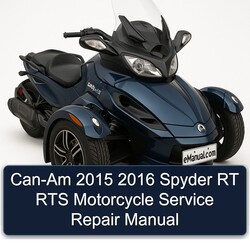 2015-2016 CAN-AM Spyder RT RTS Motorcycle Service Repair Workshop Manual PDF