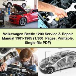 1961-1965 Volkswagen Beetle 1200 - (1 300 Pages Single-file) Service Repair Workshop Manual PDF
