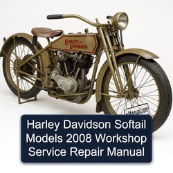 2008 Harley Davidson Softail Models Service Repair Workshop Manual PDF