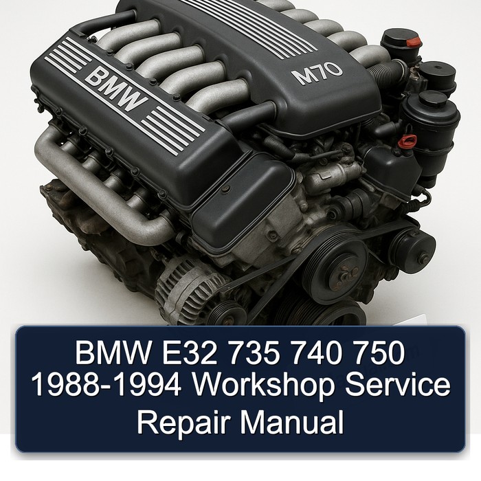 1988-1994 BMW 1 Series E32 735 740 750 Service Repair Workshop Manual PDF