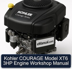 Kohler Courage Series Model XT6 3HP Engine Service Repair Workshop Manual PDF