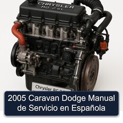 2005 Chrysler RG 2.5l Caravan Dodge De Servicio En Española Service Repair Workshop Manual PDF