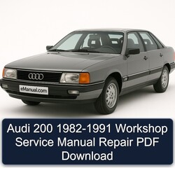 1982-1991 Audi 200 Service Repair Workshop Manual PDF