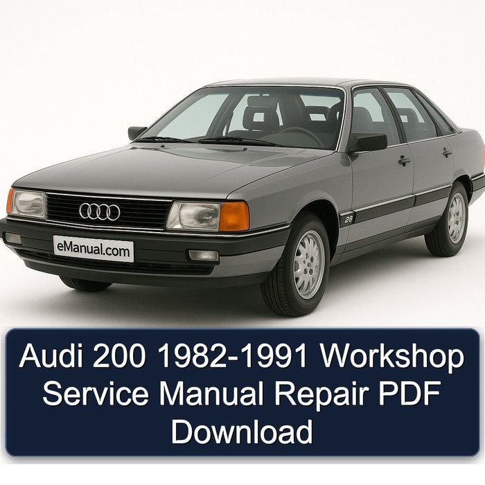 1982-1991 Audi 200 Service Repair Workshop Manual PDF