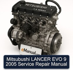2005 Dodge Lancer Mitsubushi EVO 9 Service Repair Workshop Manual PDF