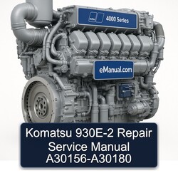 MTU 4000 Series Komatsu 930E-2 A30156-a30180 Service Repair Workshop Manual PDF