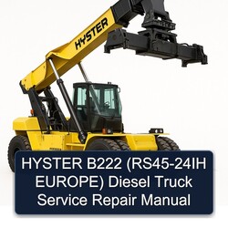 Hyster B222 (rs45-24ih Europe) Diesel Truck Service Repair Workshop Manual PDF
