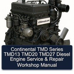 Continental TMD Series TMD13 TMD20 TMD27 Diesel Engine Service Repair Workshop Manual PDF