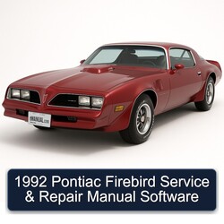 1992 Pontiac Firebird Software Service Repair Workshop Manual PDF