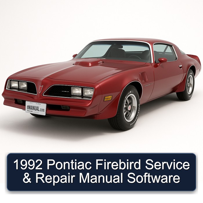 1992 Pontiac Firebird Software Service Repair Workshop Manual PDF