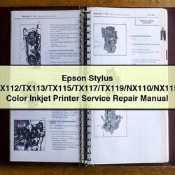 Epson Stylus Tx110/tx111/tx112/tx113/tx115/tx117/tx119/nx110/nx115/sx110/sx115 Color Inkjet Printer Service Repair Workshop Manual PDF