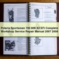 2007-2008 Polaris Sportsman 700 800 X2 Efi Service Repair Workshop Manual PDF