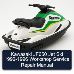 1992-1996 Kawasaki JF650 Jet Ski Service Repair Workshop Manual PDF