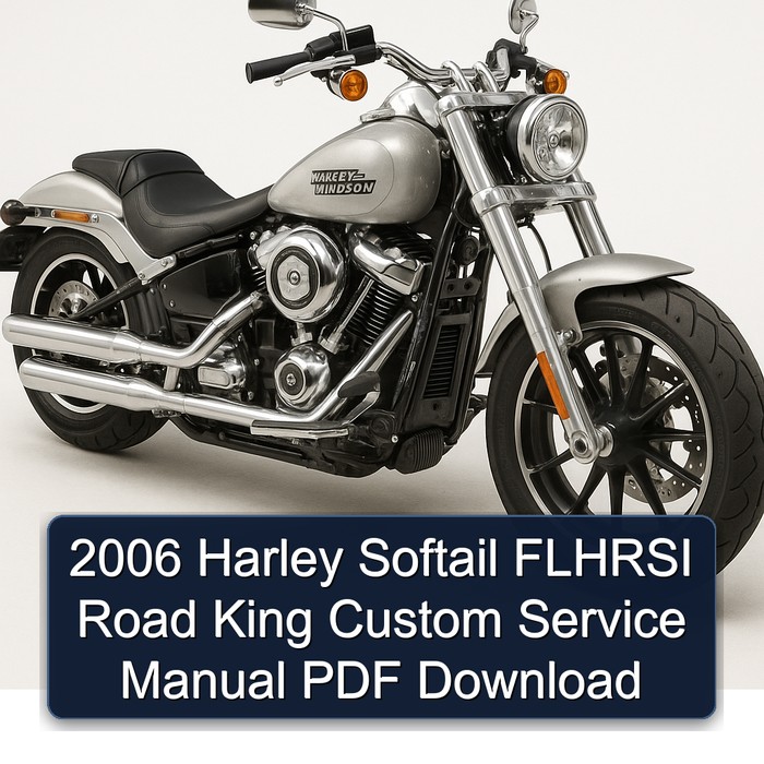 2006 Harley Davidson Road King Softail Flhrsi Custom Service Repair Workshop Manual PDF