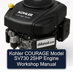 Kohler Courage Series Model SV730 25HP Engine Service Repair Workshop Manual PDF