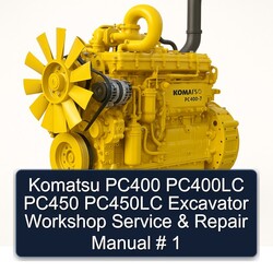 Komatsu PC400 PC400LC PC450 PC450LC Excavator Service Repair Workshop Manual PDF