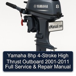 2001-2011 Yamaha 8HP 4-stroke High Thrust Outboard Service Repair Workshop Manual PDF