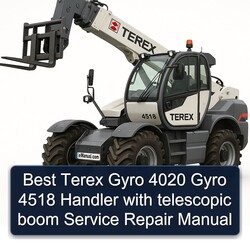 Best Terex Gyro 4020 4518 Handler Telescopic Boom Service Repair Workshop Manual PDF