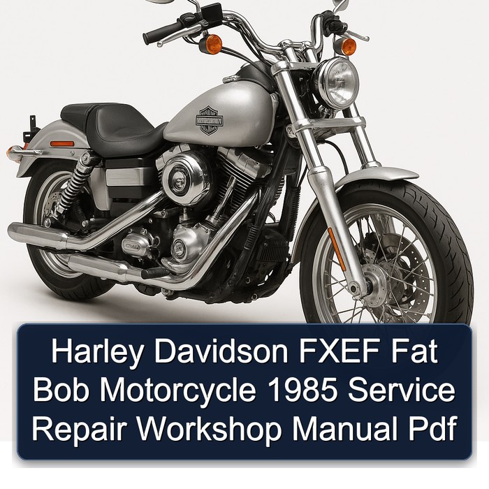 1985 Harley Davidson Fxef Fat Bob Motorcycle Service Repair Workshop Manual PDF