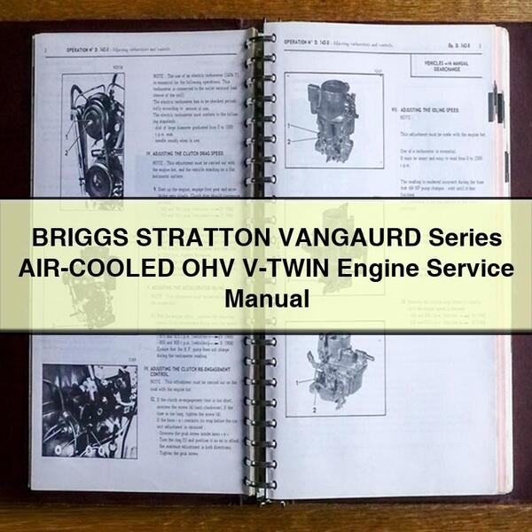 Briggs And Stratton Twin Cylinder Vangaurd Series Air-cooled OHV V-TWIN Engine Service Repair Workshop Manual PDF