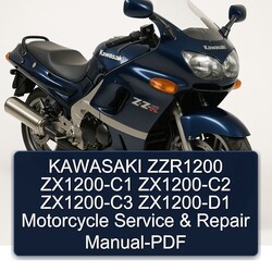 Kawasaki ZX Models ZZR1200 Zx1200-c1 Zx1200-c2 Zx1200-c3 Zx1200-d1 Motorcycle Service Repair Workshop Manual PDF