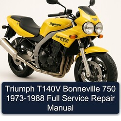 1973-1988 Triumph Bonneville T140V 750 Service Repair Workshop Manual PDF