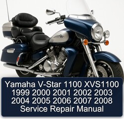 1999-2008 Yamaha Royal Star Venture V-STAR 1100 XVS1100 Service Repair Workshop Manual PDF
