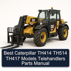 Best Caterpillar TH414 TH514 TH417 Models Telehandlers Parts Catalog PDF