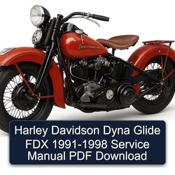 1991-1998 Harley Davidson Dyna Glide FDX Service Repair Workshop Manual PDF