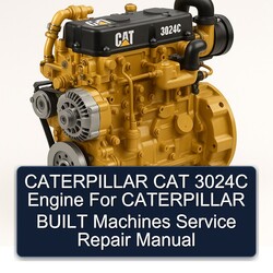 Caterpillar CAT 3024C Engine Built Machines Service Repair Workshop Manual PDF