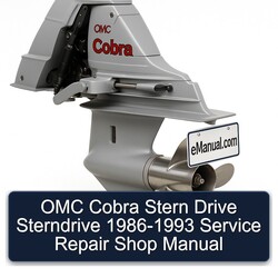 1986-1993 OMC Cobra Stern Drive Sterndrive - Shop Service Repair Workshop Manual PDF