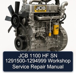JCB 1100 HF SN 1291500-1294999 Service Repair Workshop Manual PDF