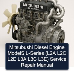 Mitsubishi SL Series S 3 L 4 Mitsubushi Diesel Engine Models L-series (l2a L2C L2E L3A L3C L3e) Service Repair Workshop Manual PDF