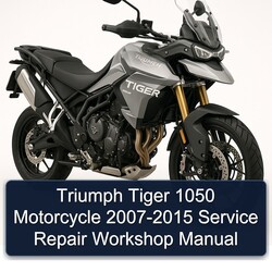 2007-2015 Triumph Tiger Models 1050 Motorcycle Service Repair Workshop Manual PDF