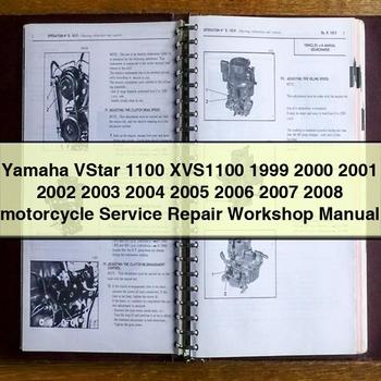 1999-2008 Yamaha XVS Models Vstar 1100 XVS1100 Motorcycle Service Repair Workshop Manual PDF