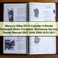2007-2011 Mercury 80HP Efi 4-cylinder 4-stroke Outboard Motor Service Repair Workshop Manual PDF