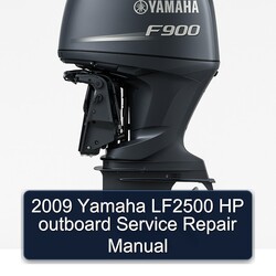 2009 Yamaha LF2500 HP outboard Manual de servicio y reparación 