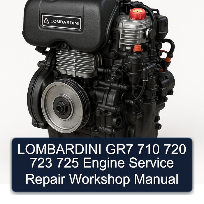 Lombardini GR7 710 720 723 725 Engine Service Repair Workshop Manual PDF