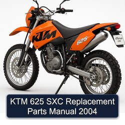 2004 KTM 625 SXC Replacement Parts Catalog PDF