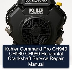 Kohler Command Pro Models CH940 CH960 CH980 Horizontal Crankshaft Service Repair Workshop Manual PDF