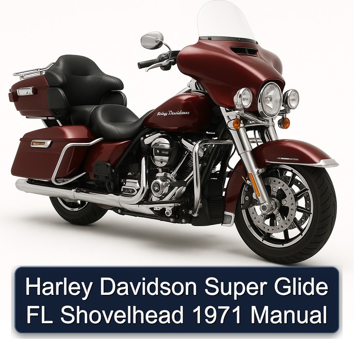 1971 Harley Davidson Super Glide FL Shovelhead Service Repair Workshop Manual PDF