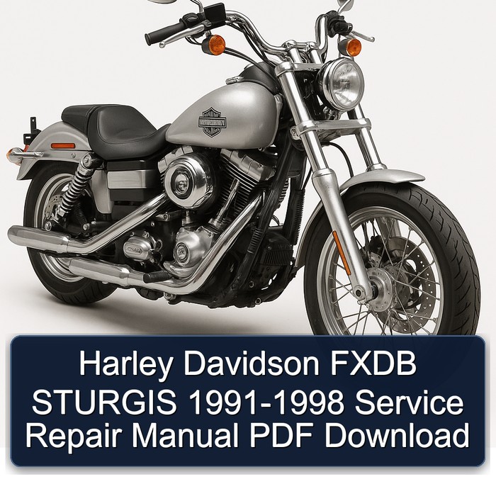 1991-1998 Harley Davidson Servi Car Fxdb Sturgis Service Repair Workshop Manual PDF