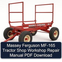 Massey Ferguson MF-165 Tractor Shop Service Repair Workshop Manual PDF