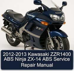 2012-2013 Kawasaki Ninja ZZR1400 ABS ZX-14 Service Repair Workshop Manual PDF