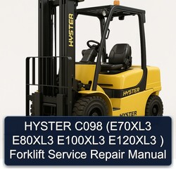 Hyster C098 (e70xl3 E80xl3 E100xl3 E120xl3 ) Forklift Service Repair Workshop Manual PDF