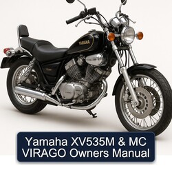 Yamaha Virago XV535M MC Owners Owner's Manual PDF